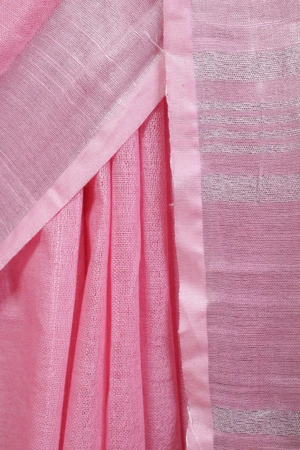 Pink_Bhagalpuri_Linen_Saree_With_Blouse_Piece_For_Women