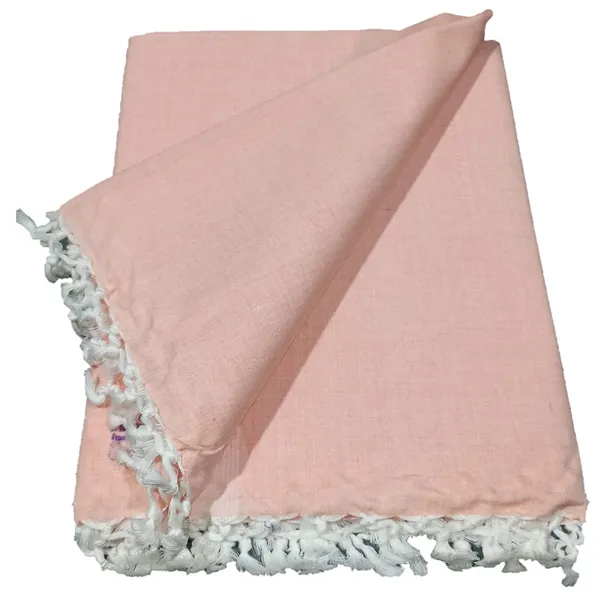 Peach_Organic_Cotton_Silky_Soft_Bhagalpuri_Dull_Chadar/Blanket_And_Duvet_For_Women