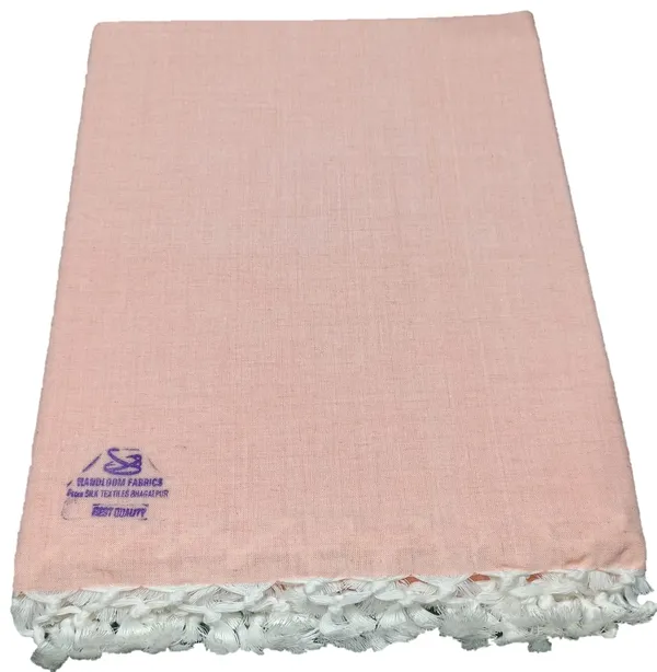 Peach_Organic_Cotton_Silky_Soft_Bhagalpuri_Dull_Chadar/Blanket_And_Duvet_For_Women