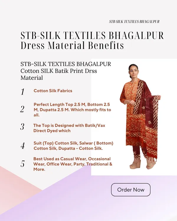 Orange_Bhagalpuri_Cotton_Silk_Batik_Print_Unstitched_Salwar_Suit_Dress_Material_With_For_Women