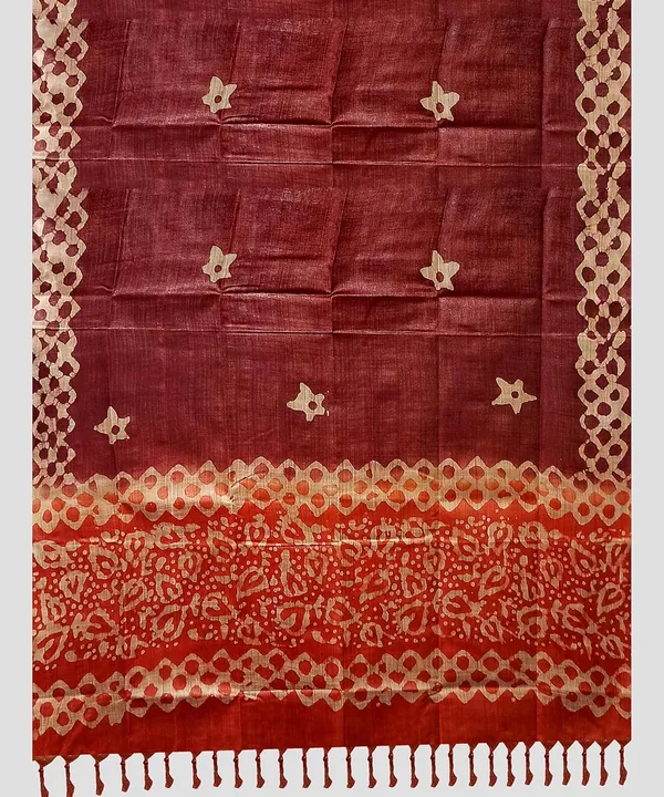 Orange_Bhagalpuri_Cotton_Silk_Batik_Print_Unstitched_Salwar_Suit_Dress_Material_With_For_Women