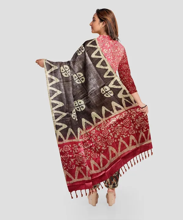 Pink_Bhagalpuri_Cotton_Silk_Batik_Print_Unstitched_Salwar_Suit_Dress_Material_With_For_Women