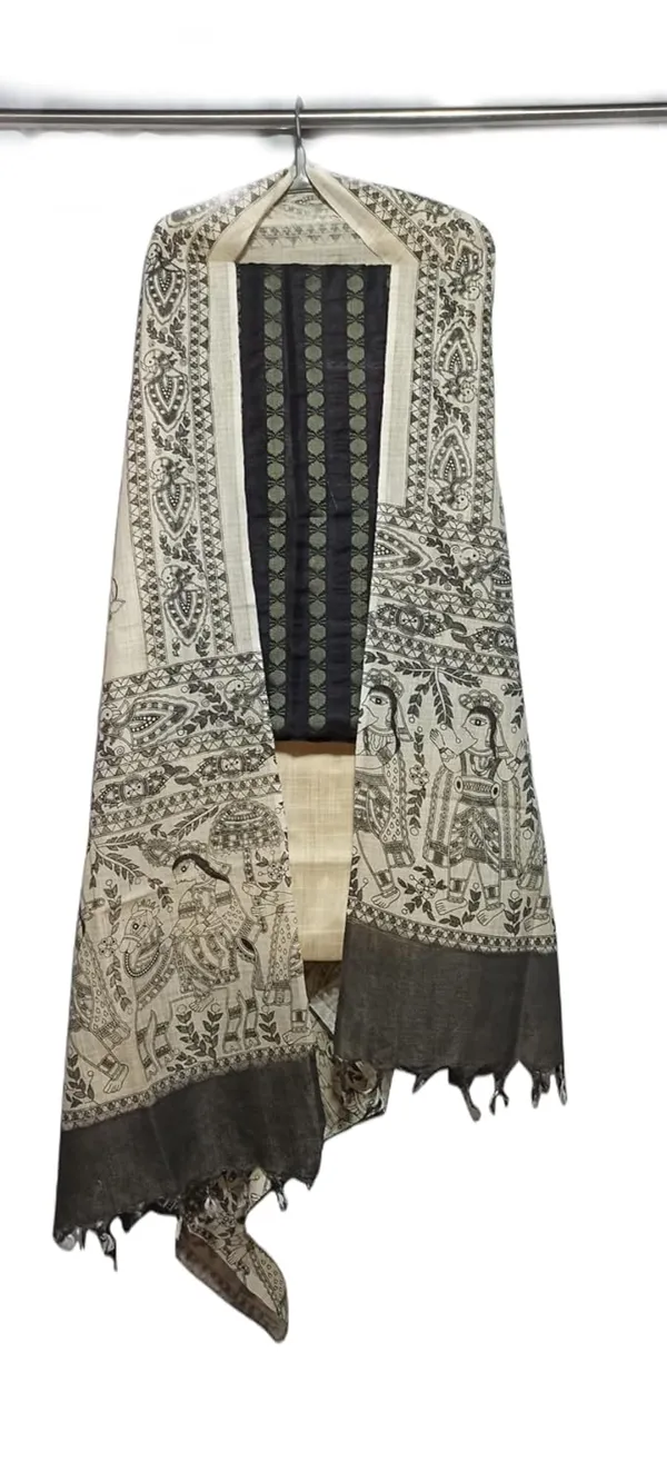 Black_Cotton_Silk_Handcrafted_Unstitched_Salwar_Suit_Dress_Material_With_Screen_Printed_Duputta_For_Women