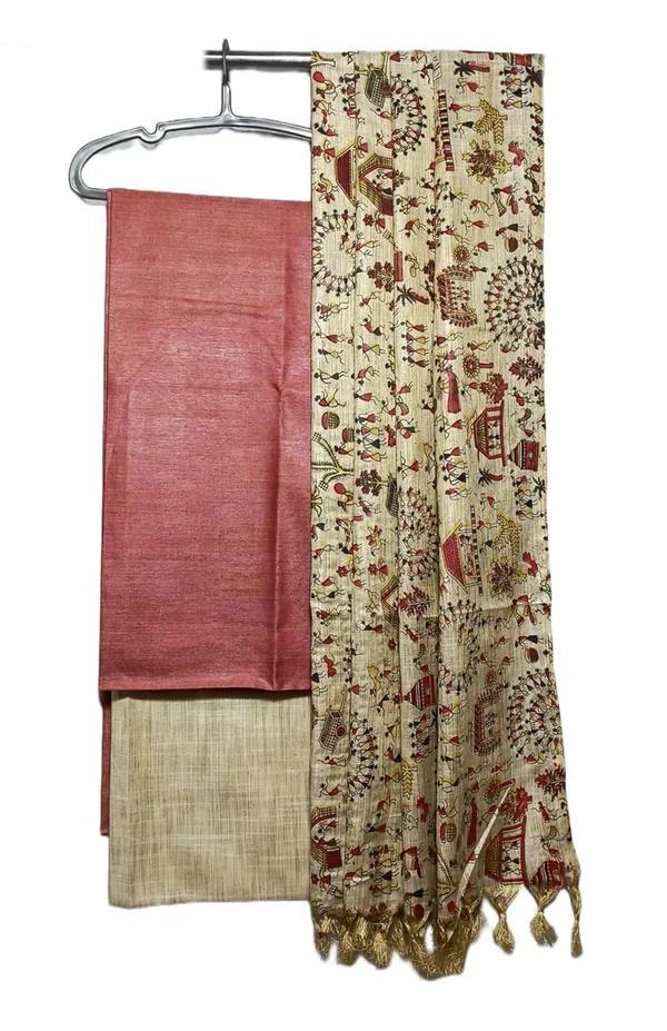 Red_Cotton_Silk_Unstitched_Salwar_Suit_Dress_Material_With_Handcrafted_Print_Duputta_For_Women