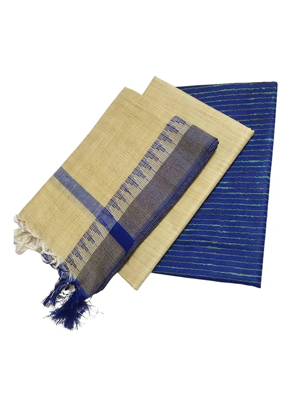 Blue_Jute_Silk_Unstitched_Suit_Set_For_With_Dupatta_|_Jute_Silk_Salwar_Suit_Dress_Material_|_Top_-_2.5_M,_Bottom_-_2.50_M_&_Dupatta_-_2.5_M_For_Women