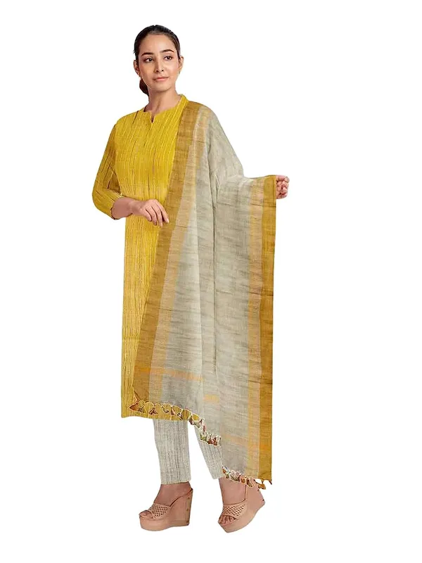 Golden_Jute_Silk_Unstitched_Suit_Set_For_With_Dupatta_|_Jute_Silk_Salwar_Suit_Dress_Material_|_Top_-_2.5_M,_Bottom_-_2.50_M_&_Dupatta_-_2.5_M_For_Women