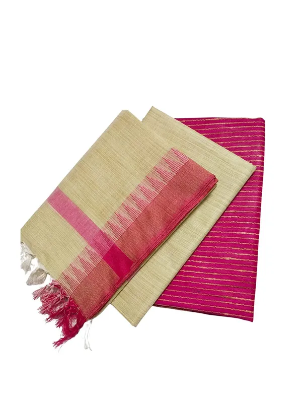Pink_Jute_Silk_Unstitched_Suit_Set_For_With_Dupatta_|_Jute_Silk_Salwar_Suit_Dress_Material_|_Top_-_2.5_M,_Bottom_-_2.50_M_&_Dupatta_-_2.5_M_For_Women