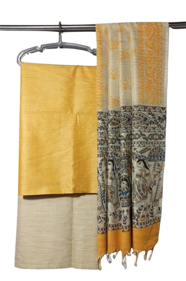 Golden_Cotton_Silk_Handcrafted_Unstitched_Salwar_Suit_Dress_Material_With_Printed_Dupatta_For_Women
