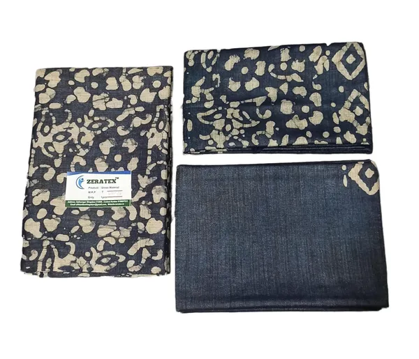Blue_Cotton_Silk_Handcrafted_Batik_Print_Unstitched_Salwar_Suit_Dress_Material_With_Duputta_For_Women