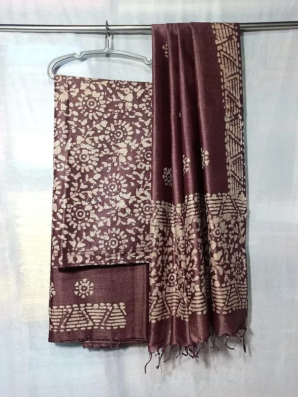 Maroon_Cotton_Silk_Handcrafted_Batik_Print_Unstitched_Salwar_Suit_Dress_Material_With_Duputta_For_Women