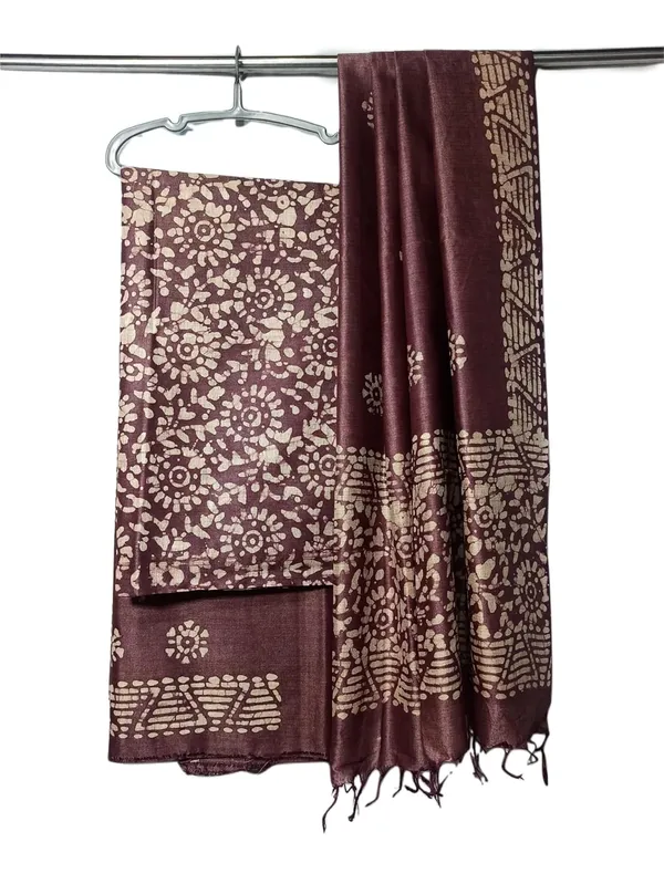 Maroon_Cotton_Silk_Handcrafted_Batik_Print_Unstitched_Salwar_Suit_Dress_Material_With_Duputta_For_Women