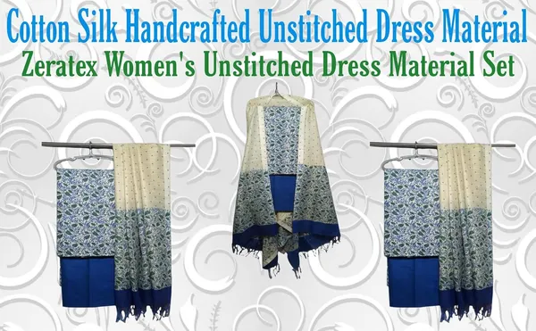 Blue_Cotton_Silk_Handcrafted_Screen_Print_Unstitched_Salwar_Suit_Dress_Material_With_Dupatta_For_Women