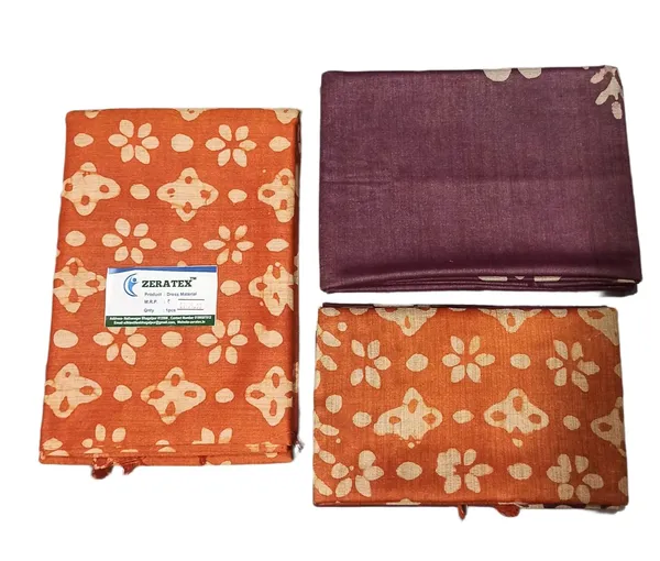 Rust_Cotton_Silk_Batik_Print_Unstitched_Salwar_Suit_Dress_Material_With_Dupatta_For_Women