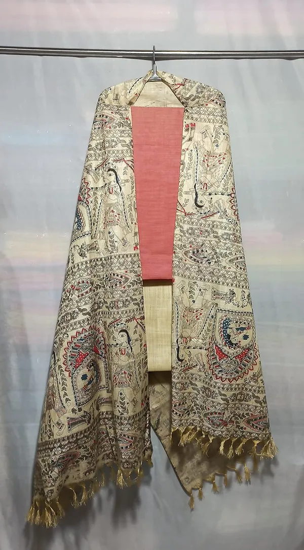 Red_Cotton_Silk_Handcrafted_Unstitched_Salwar_Suit_Dress_Material_With_Printed_Dupatta_For_Women