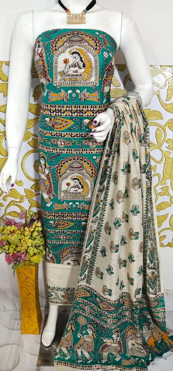 Madhubani_Print_Premium_Quality_Cotton_Silk_Suit_Piece_Set_Cotton_Silk_Material_(Dry_Clean_Only)