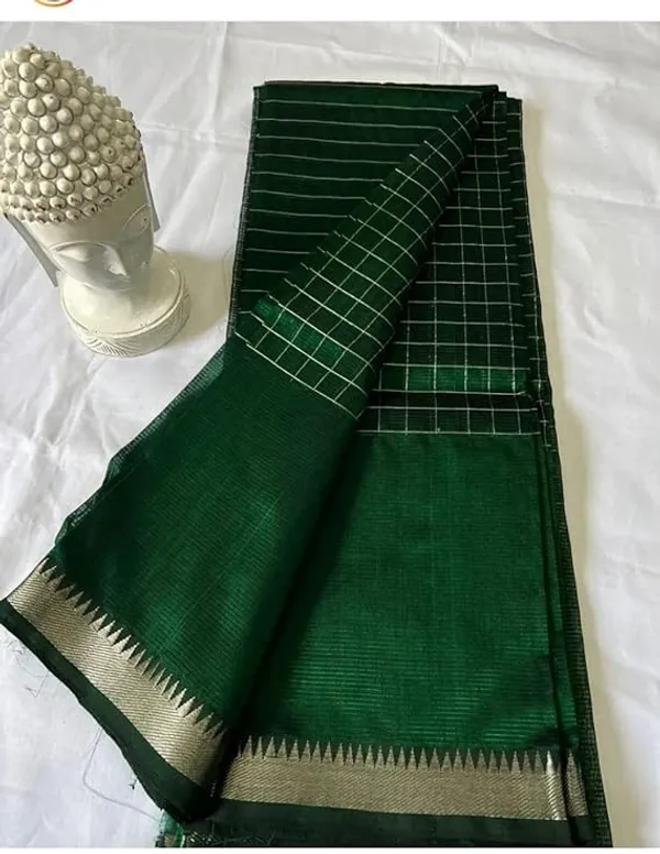 Green_Exquisite_Semi_Silk_Sarees_with_Blouse