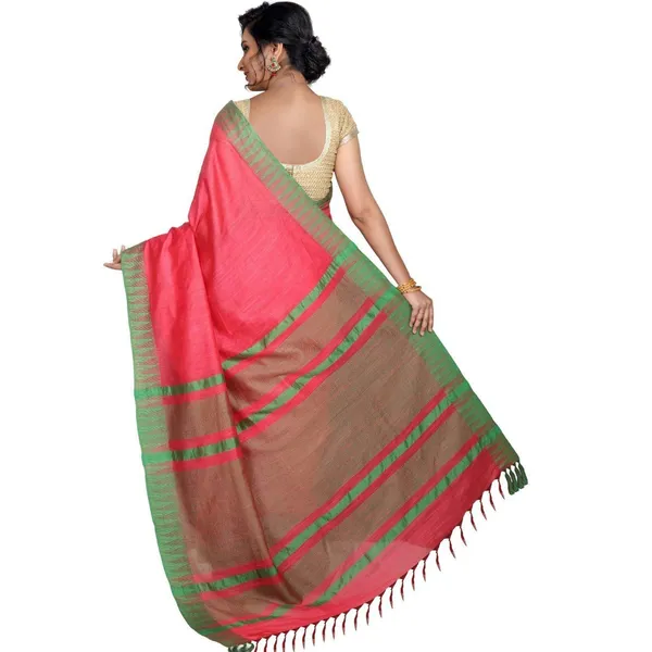 Pink_Bhagalpuri_Silk_Saree_With_Running_Blouse_Piece_For_Women