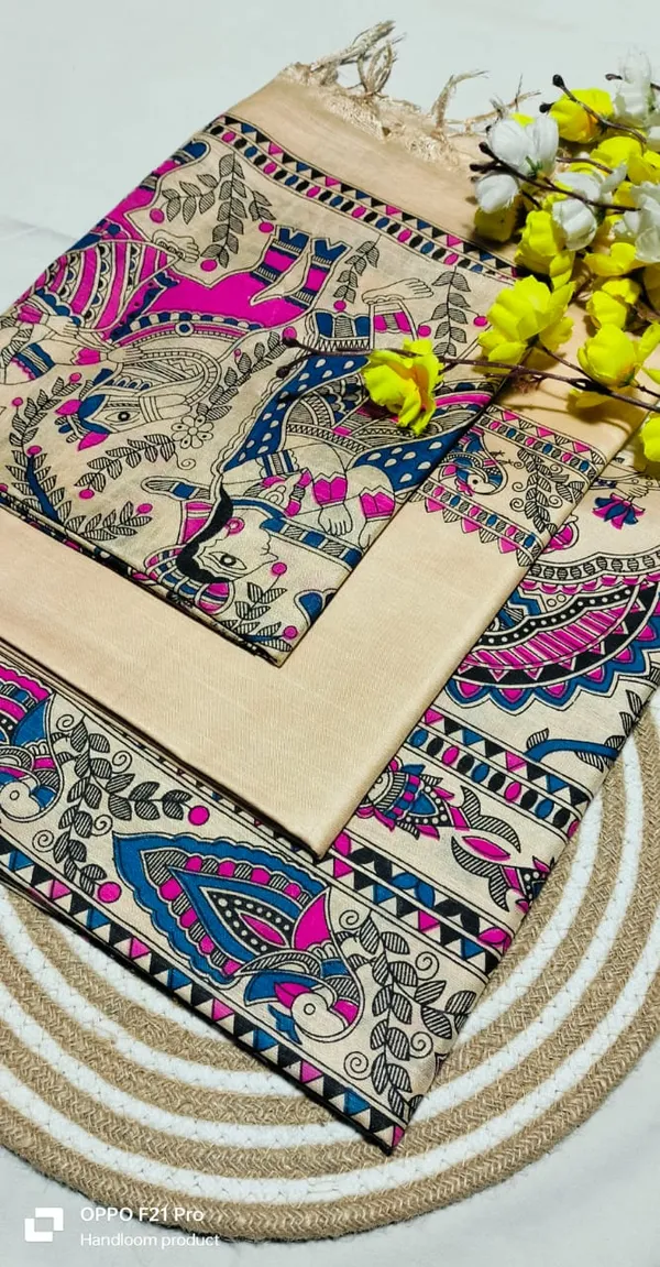 Madhubani_Print_Premium_Quality_Katan_Silk_Suit_Piece_Set_Katan_Silk_Material_(Dry_Clean_Only)