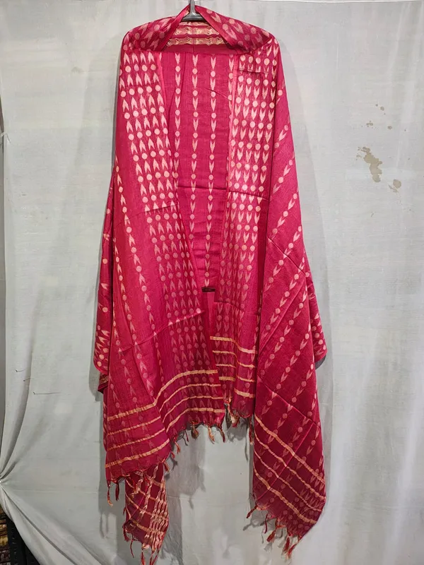 Hand_Weaving_Design_Suit_Piece_Set_Semi_Tussar_Silk_Material_(Dry_Clean_Only)