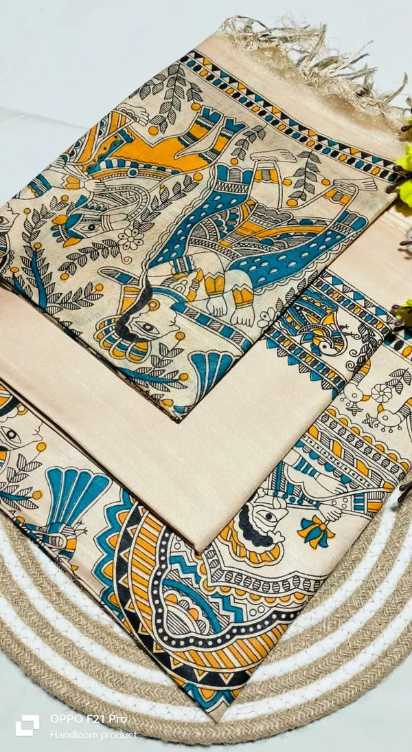 Madhubani_Print_Premium_Quality_Katan_Silk_Suit_Piece_Set_Katan_Silk_Material_(Dry_Clean_Only)