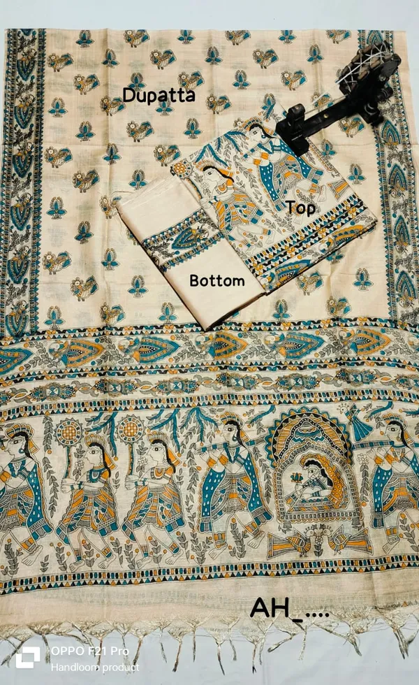 Madhubani_Print_Premium_Quality_Katan_Silk_Suit_Piece_Set_Katan_Silk_Material_(Dry_Clean_Only)