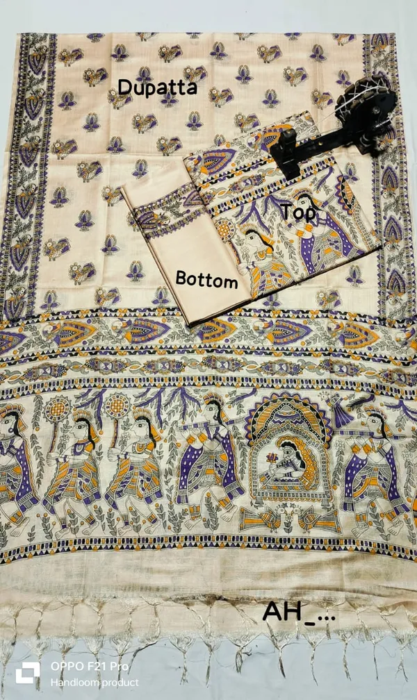 Madhubani_Print_Premium_Quality_Katan_Silk_Suit_Piece_Set_Katan_Silk_Material_(Dry_Clean_Only)
