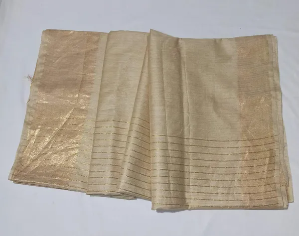 Beige_Bhagalpuri_Semi_Silk_Saree_With_Unstiched_Blouse_Piece_For_Women