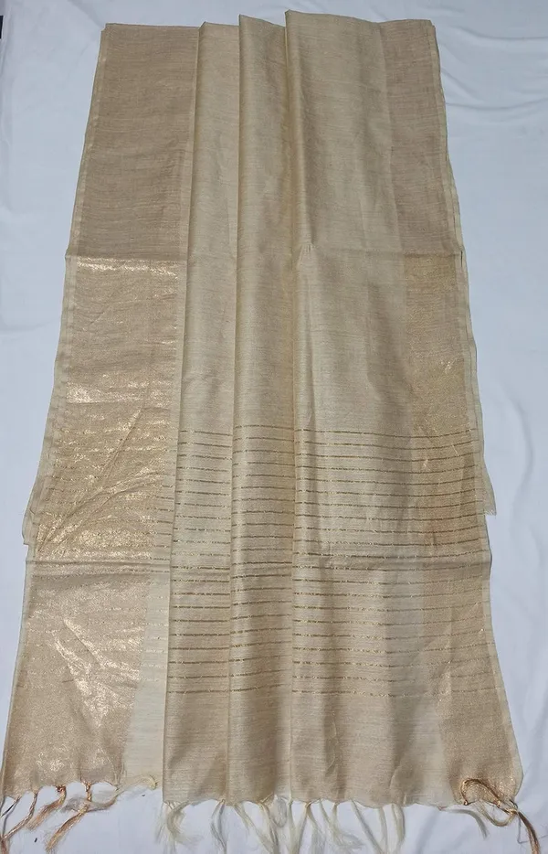 Beige_Bhagalpuri_Semi_Silk_Saree_With_Unstiched_Blouse_Piece_For_Women