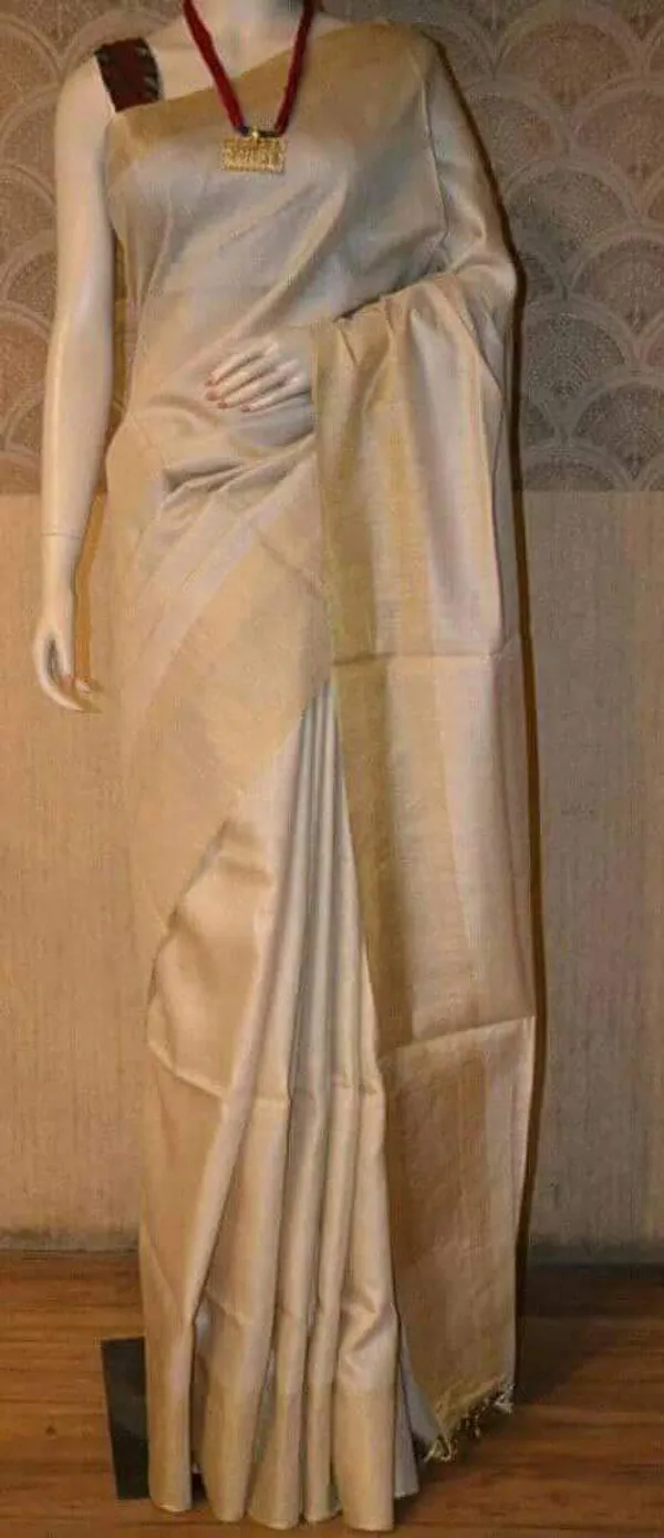 Beige_Bhagalpuri_Semi_Silk_Saree_With_Unstiched_Blouse_Piece_For_Women