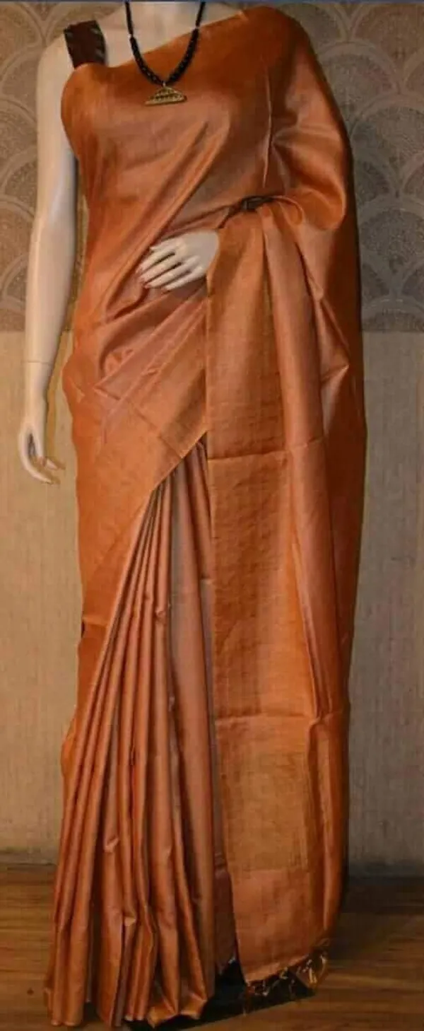 Orange_Bhagalpuri_Semi_Silk_Saree_With_Unstiched_Blouse_Piece_For_Women