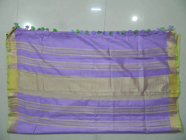 Women's_Linen_Slub_Saree_With_Contrast_Blouse_Piece