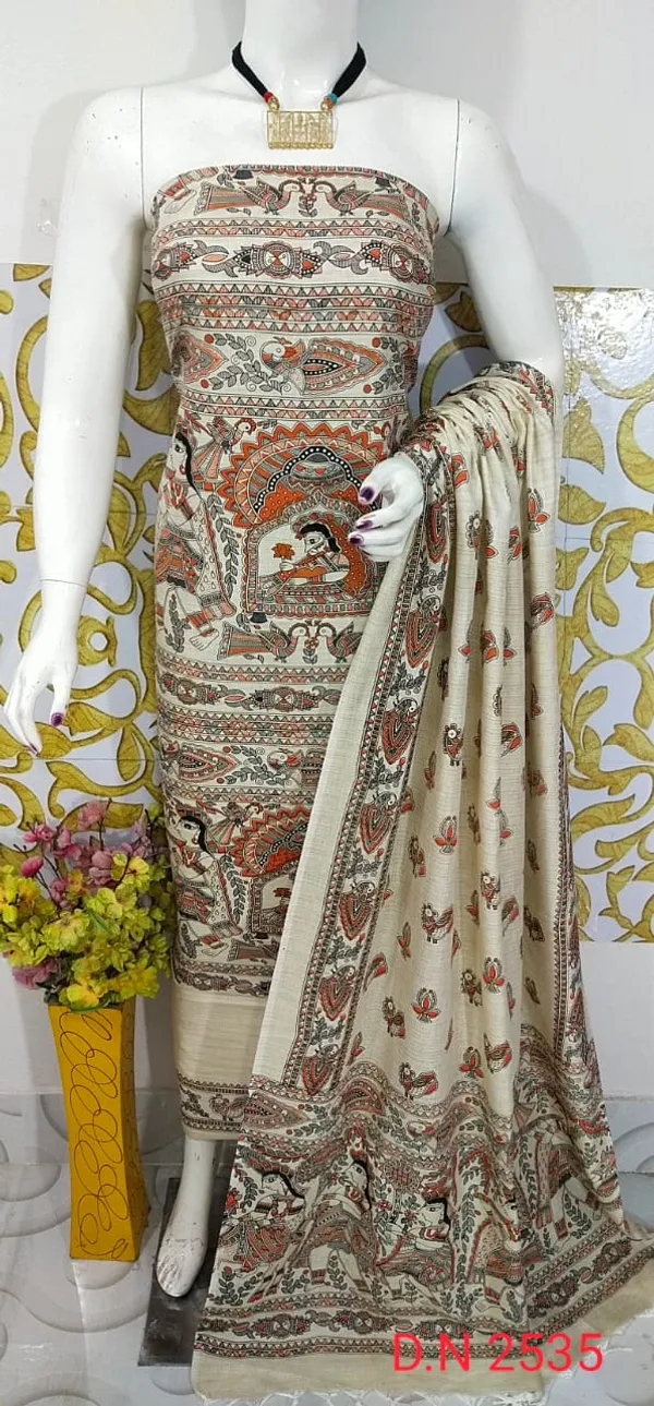 Cotton__silk_madhubani_print_dress_material