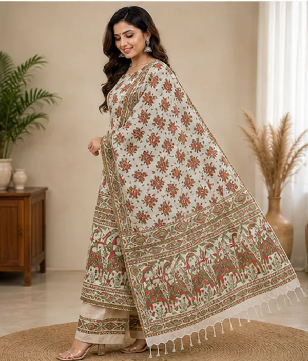Madhubani_Print_Premium_Quality_Cotton_Silk_Suit_Piece_Set_Khadi_Silk_Material_(Dry_Clean_Only)