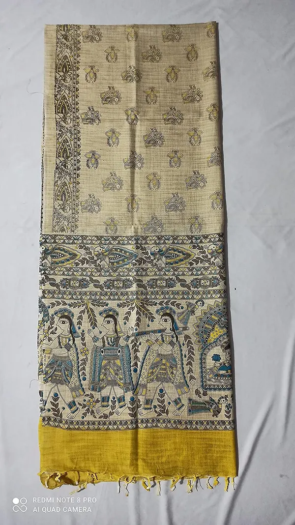 Yellow_Cotton_Silk_Madhubani_Print_Dupatta_|_Bhagalpuri_Dupatta_For_And_Girls_For_Women