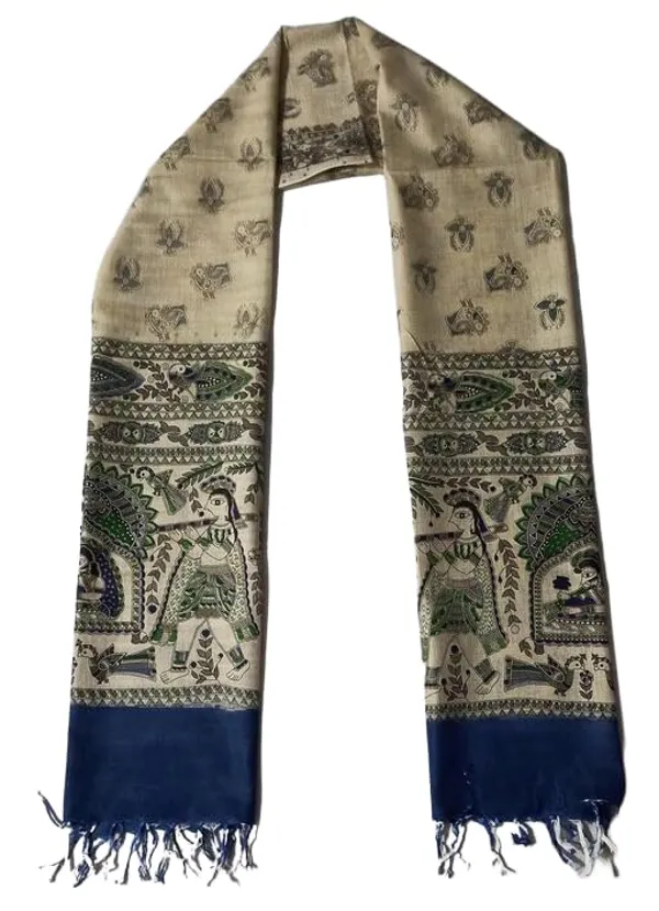 Blue_Cotton_Silk_Madhubani_Print_Dupatta_|_Bhagalpuri_Dupatta_For_And_Girls_For_Women