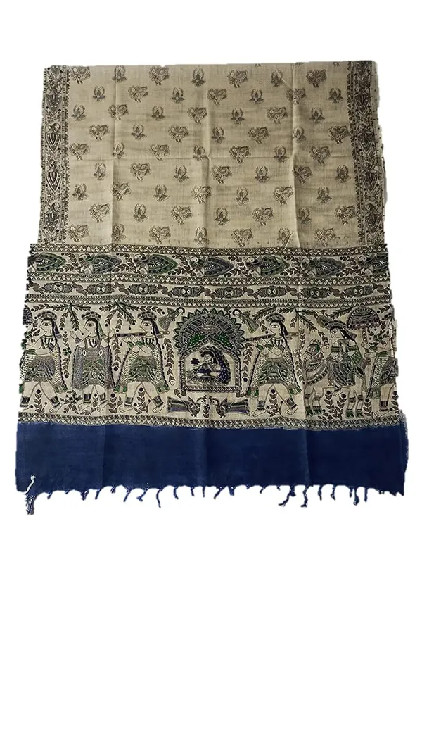 Blue_Cotton_Silk_Madhubani_Print_Dupatta_|_Bhagalpuri_Dupatta_For_And_Girls_For_Women