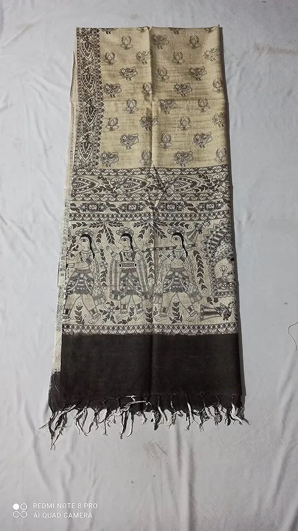 Black_Cotton_Silk_Madhubani_Print_Dupatta_|_Bhagalpuri_Dupatta_For_And_Girls_For_Women