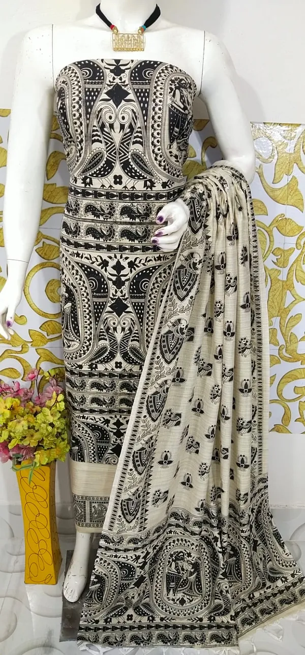 Madhubani_Print_Premium_Quality_Cotton_Silk_Suit_Piece_Set_Khadi_Silk_Material_(Dry_Clean_Only)