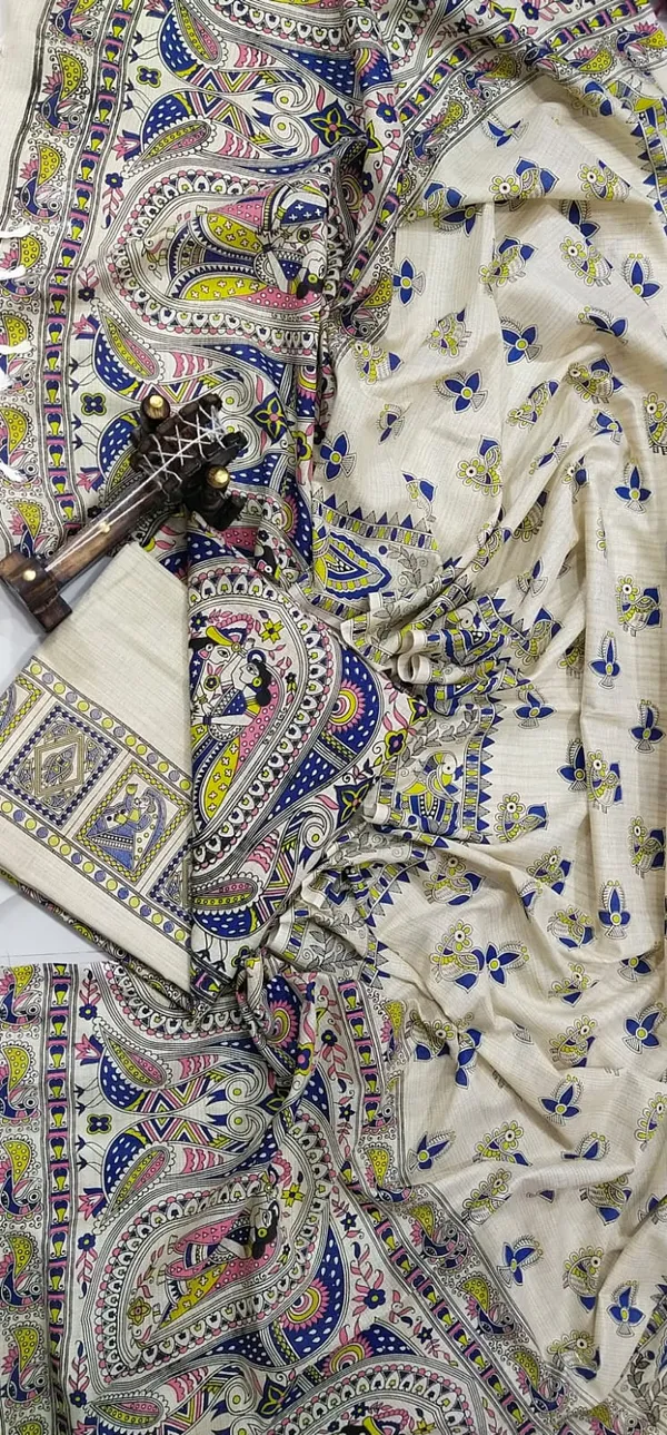 Madhubani_Print_Premium_Quality_Cotton_Silk_Suit_Piece_Set_Khadi_Silk_Material_(Dry_Clean_Only)