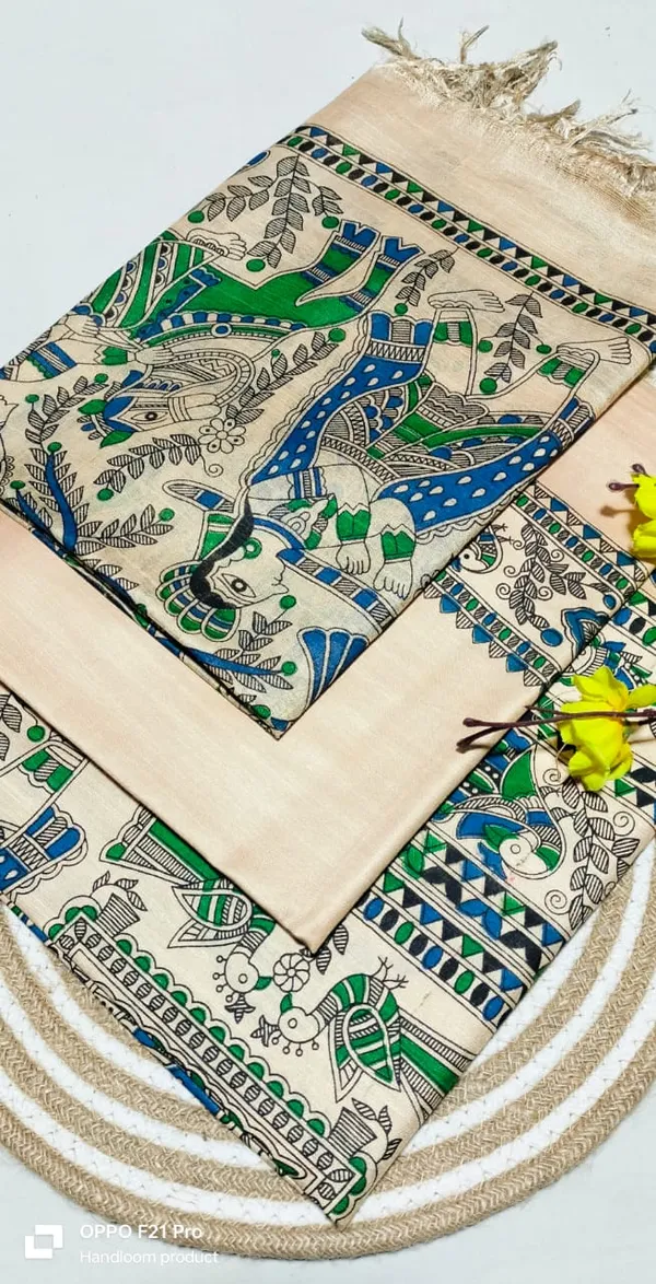 Madhubani_Print_Premium_Quality_Katan_Silk_Suit_Piece_Set_Katan_Silk_Material_(Dry_Clean_Only)