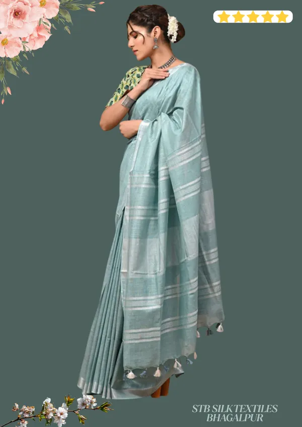 Women's_Bhagalpuri_Linen_Saree_With_Blouse_Piece