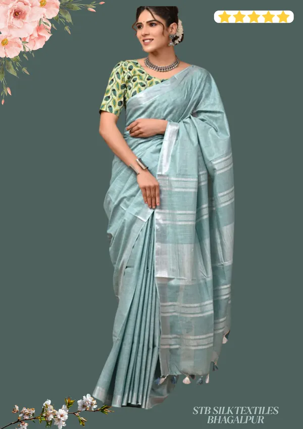 Women's_Bhagalpuri_Linen_Saree_With_Blouse_Piece