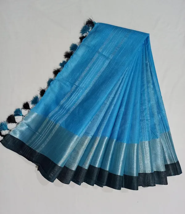 Firozy_Bhagalpuri_Linen_Slub_Saree_With_Blouse_Piece_For_Women