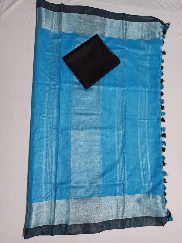 Firozy_Bhagalpuri_Linen_Slub_Saree_With_Blouse_Piece_For_Women