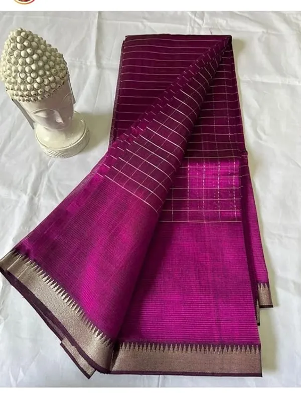 Pink_Exquisite_Semi_Silk_Sarees_with_Blouse