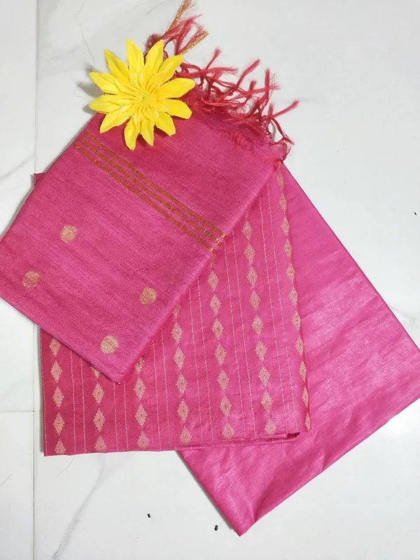Pink_Bhagalpuri_Cotton_Silk_Unstitched_Salwar_Suit_Dress_Material_With_Dupatta_For_Women