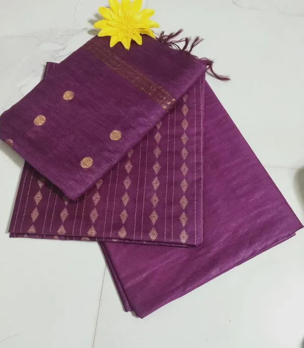 Megenta_Bhagalpuri_Cotton_Silk_Unstitched_Salwar_Suit_Dress_Material_With_Dupatta_For_Women