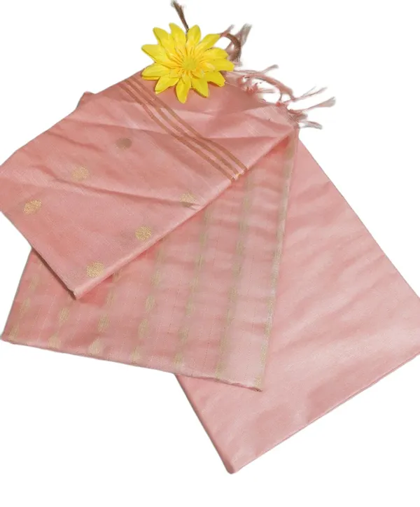 Peach_Bhagalpuri_Cotton_Silk_Unstitched_Salwar_Suit_Dress_Material_With_Dupatta_For_Women