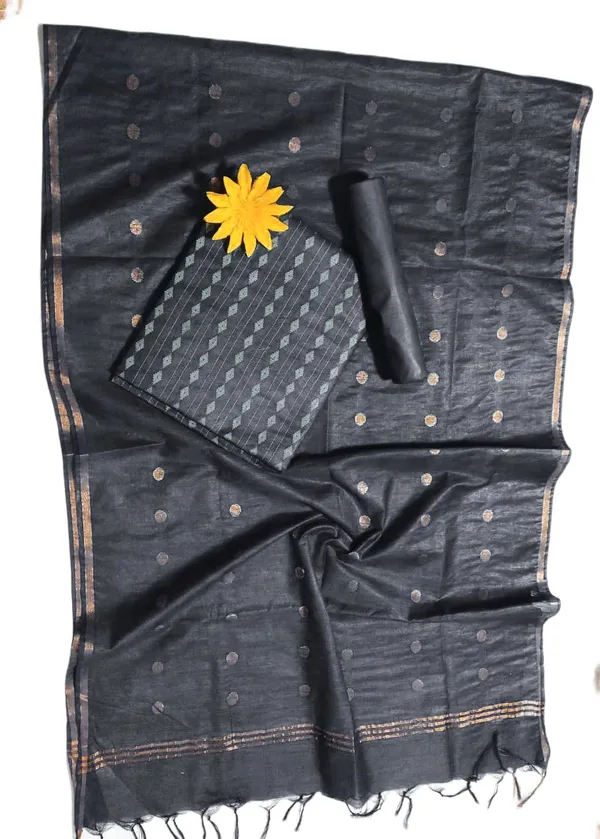 Black_Bhagalpuri_Cotton_Silk_Unstitched_Salwar_Suit_Dress_Material_With_Dupatta_For_Women