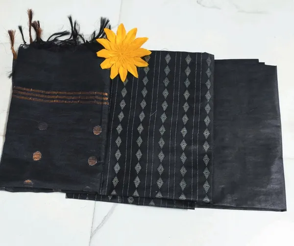 Black_Bhagalpuri_Cotton_Silk_Unstitched_Salwar_Suit_Dress_Material_With_Dupatta_For_Women